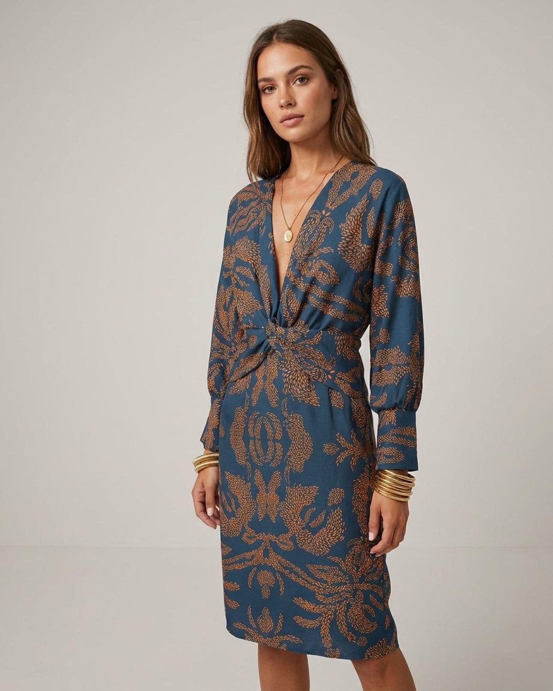 Marielle Vant | Women's Elegant Blue Dress