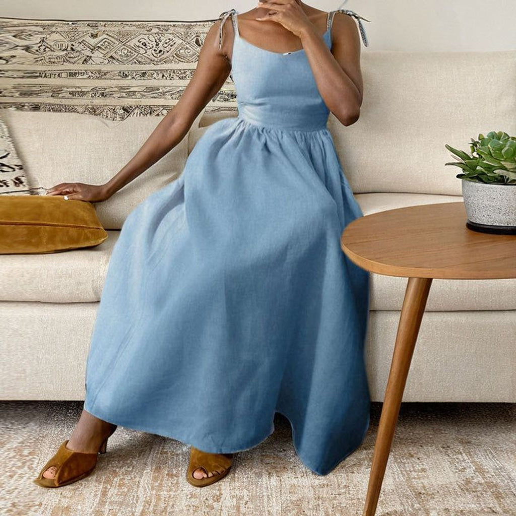 Celina Varn | Women's Linen Midi Dress