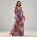 Elara Voss | Women's Elegant Maxi Dress in Purple