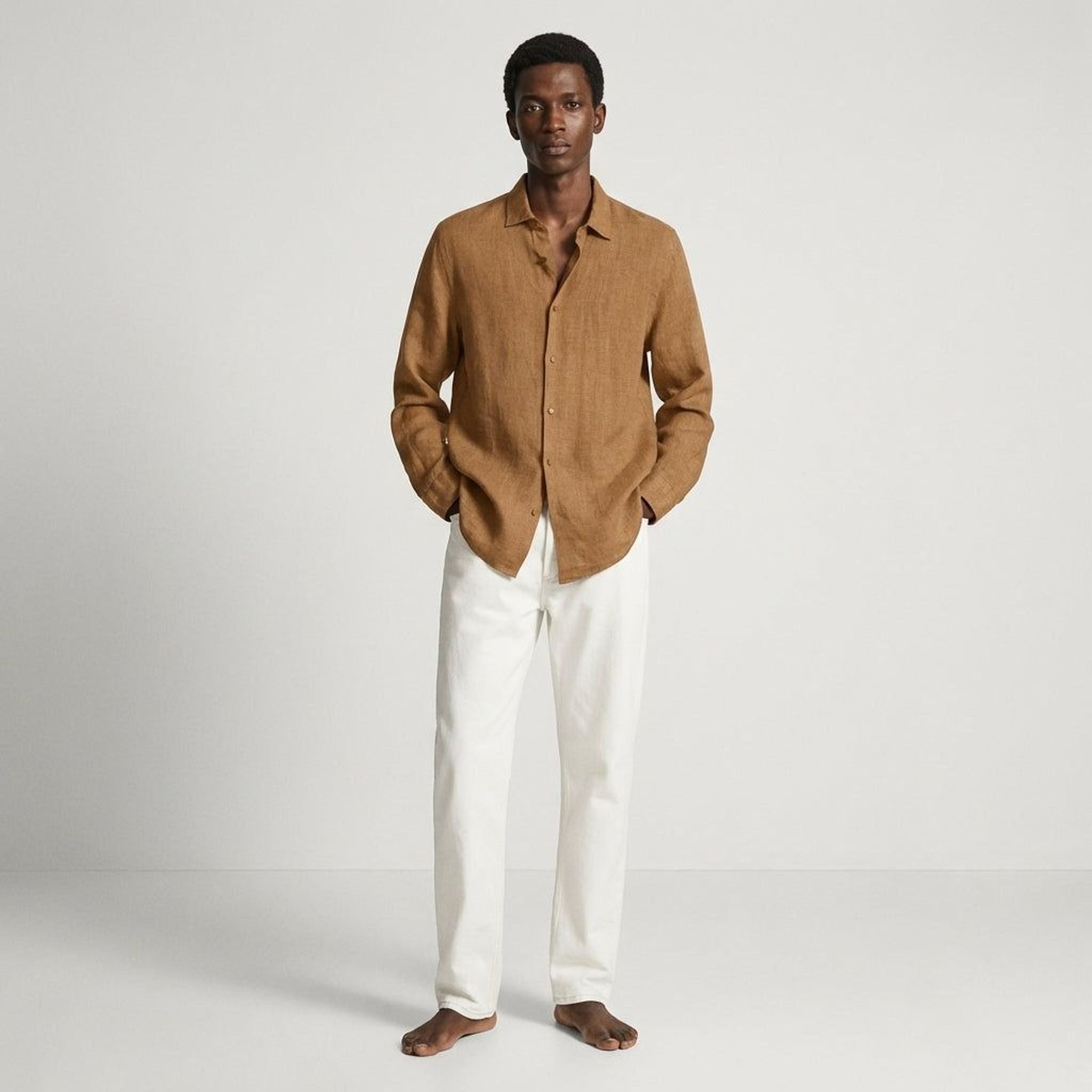 Mathis Corvo | Men's Classic Fit Linen Shirt