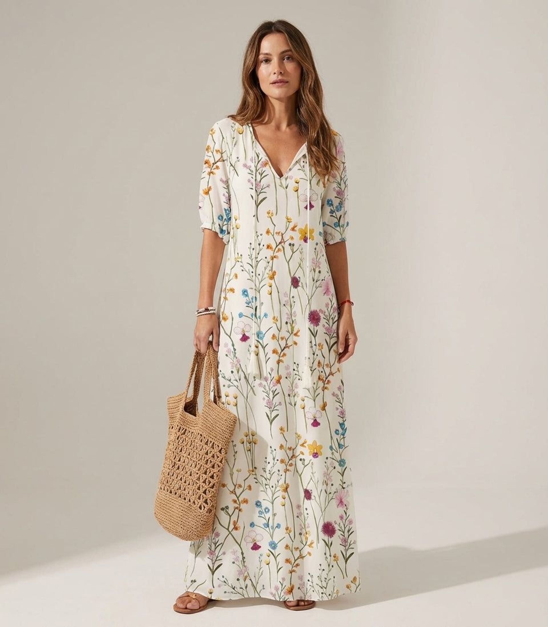 Clara Ventis | Women's Bohemian Maxi Dress