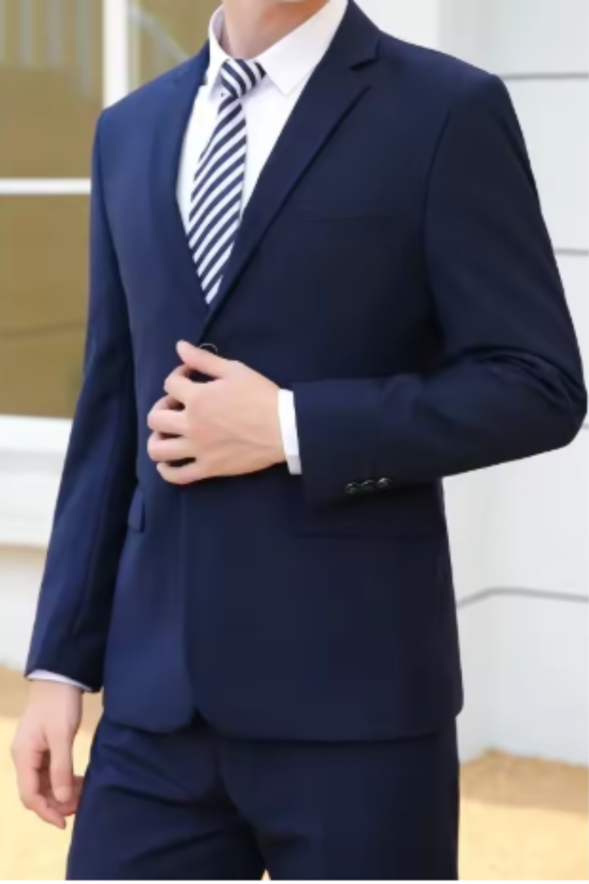 Gaston Vorn | Men's Black Slim Fit Business Suit