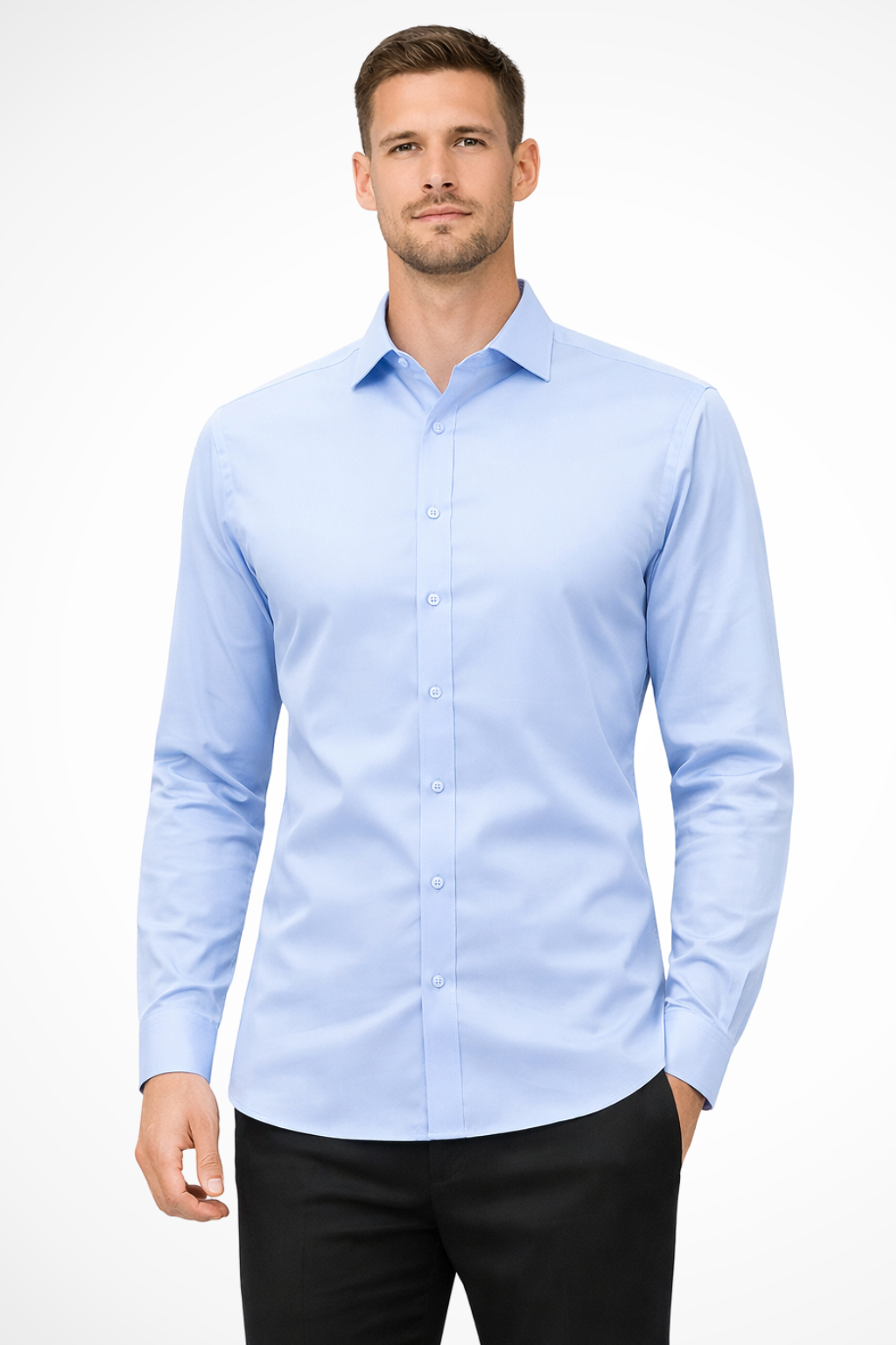 Luca Fynn | Men's Slim Fit Long Sleeve Shirt