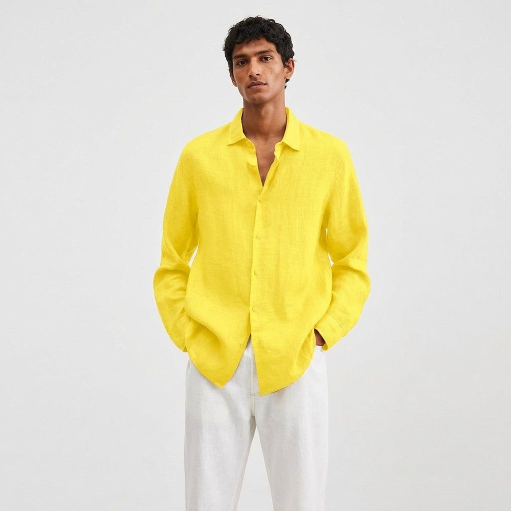 Mathis Corvo | Men's Classic Fit Linen Shirt