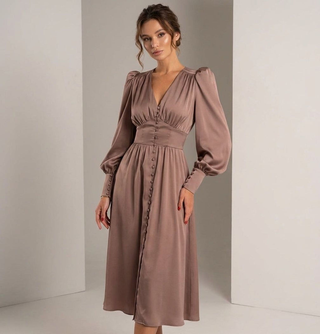 Elodie Varn | Women's Elegant Satin Dress
