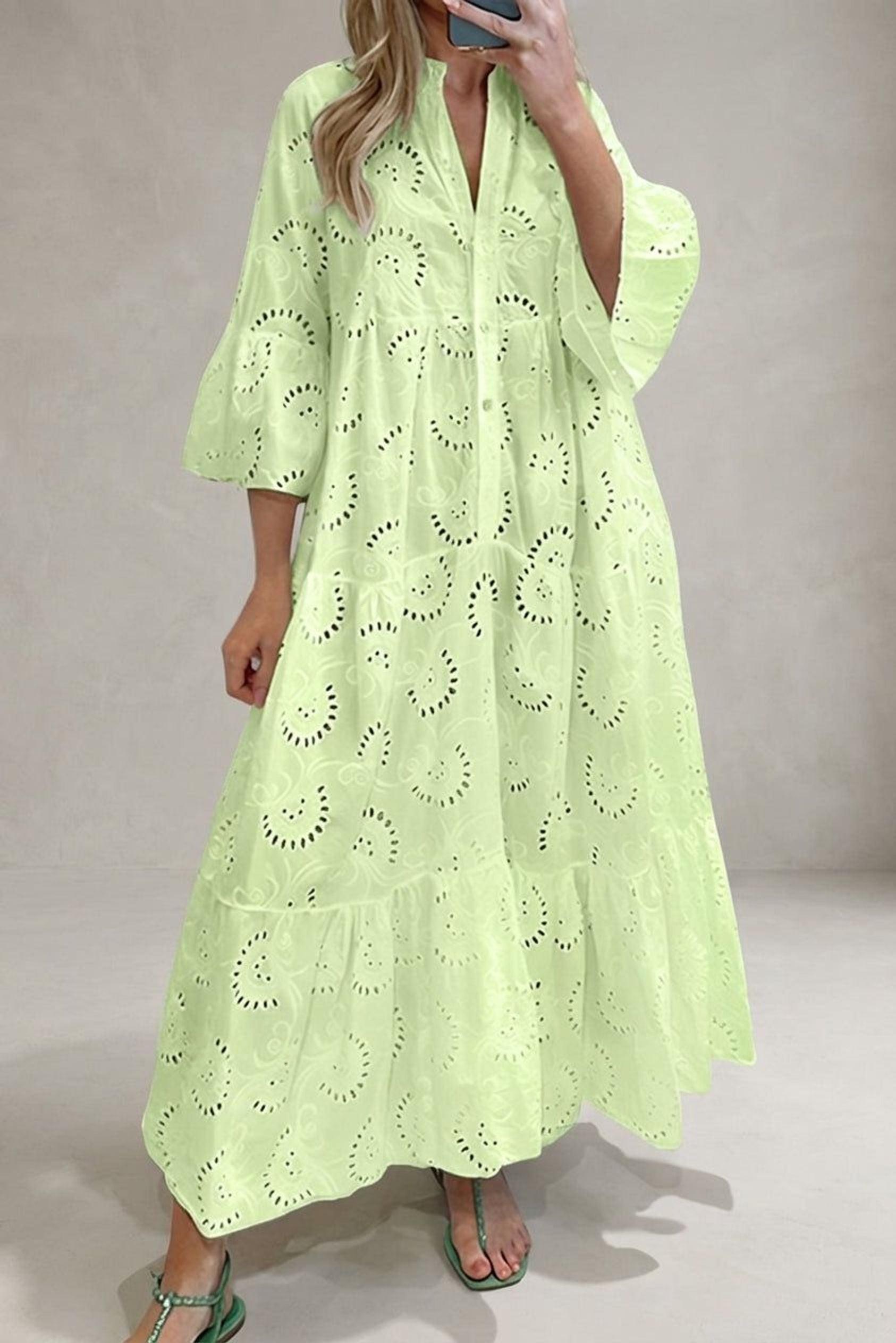 Amélie Voss | Women's Embroidered Maxi Dress