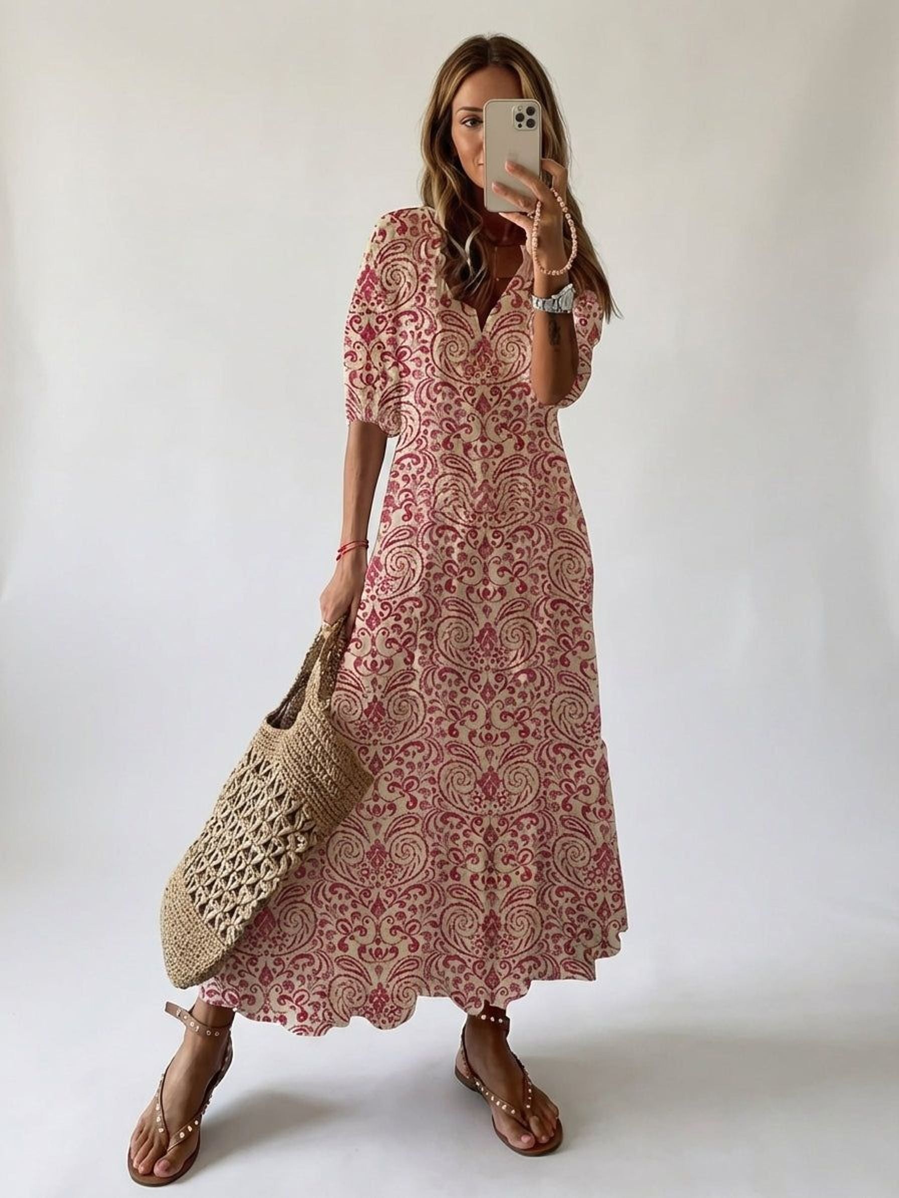 Clara Ventis | Women's Bohemian Maxi Dress