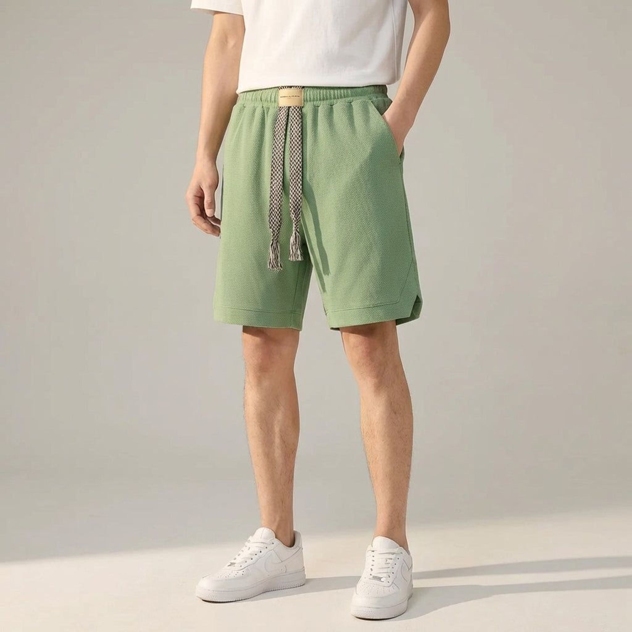 Lorenzo Vex | Men's Waffle Knit Lounge Shorts