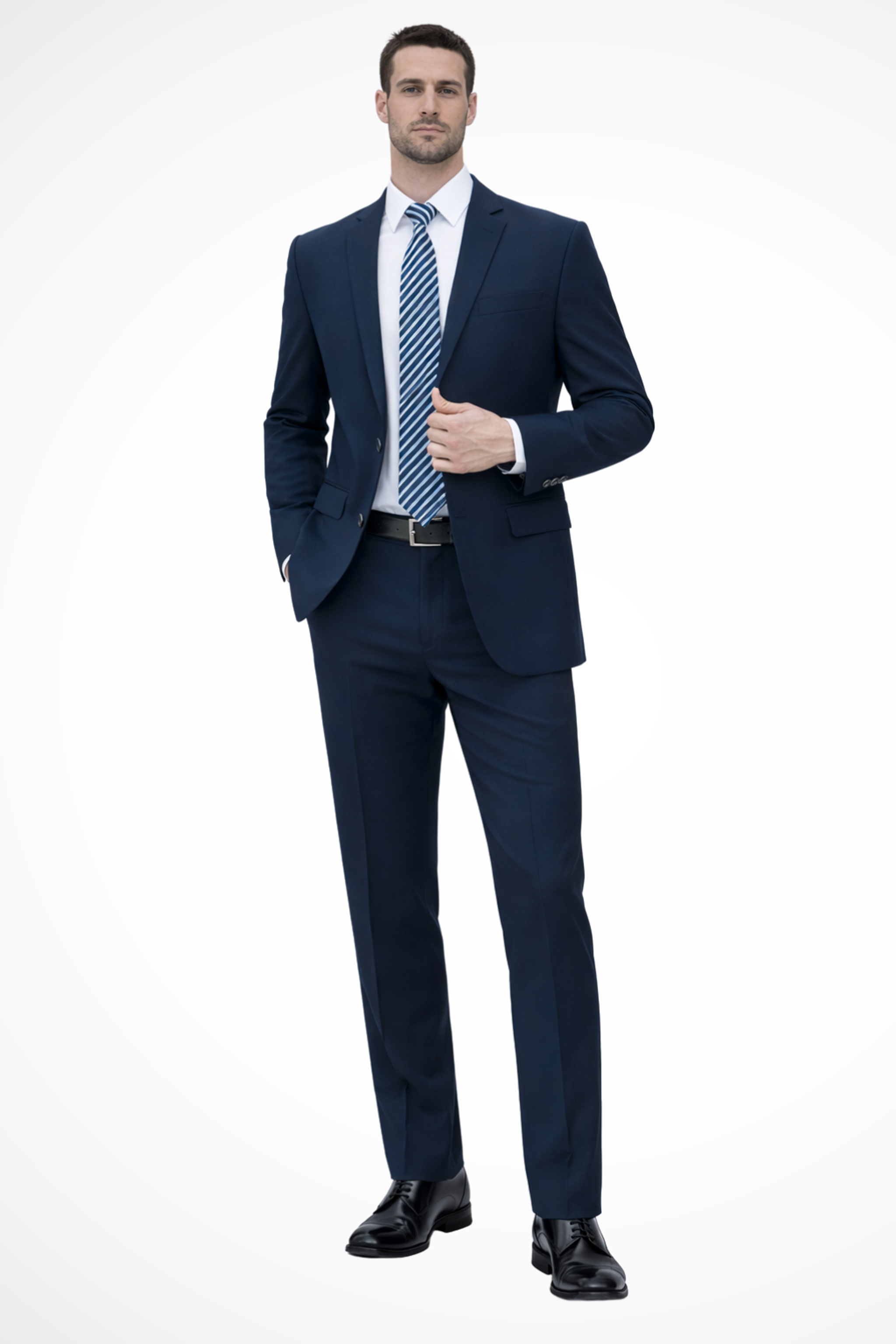 Gaston Vorn | Men's Black Slim Fit Business Suit
