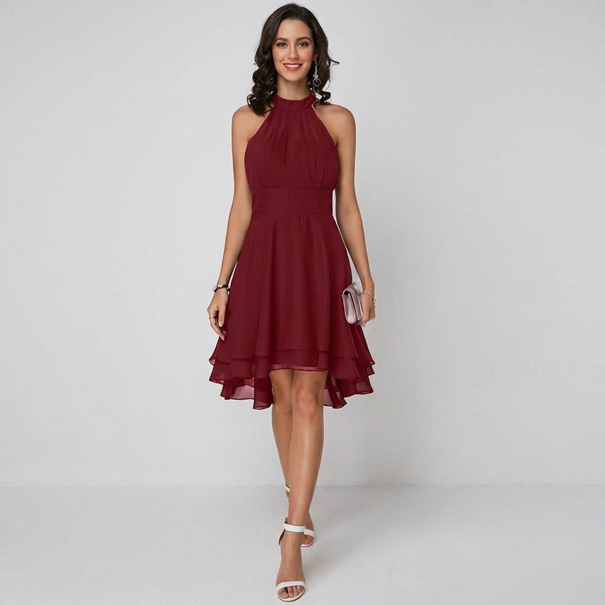 Elena Vire | Women's Ruffle Mini Dress for Events