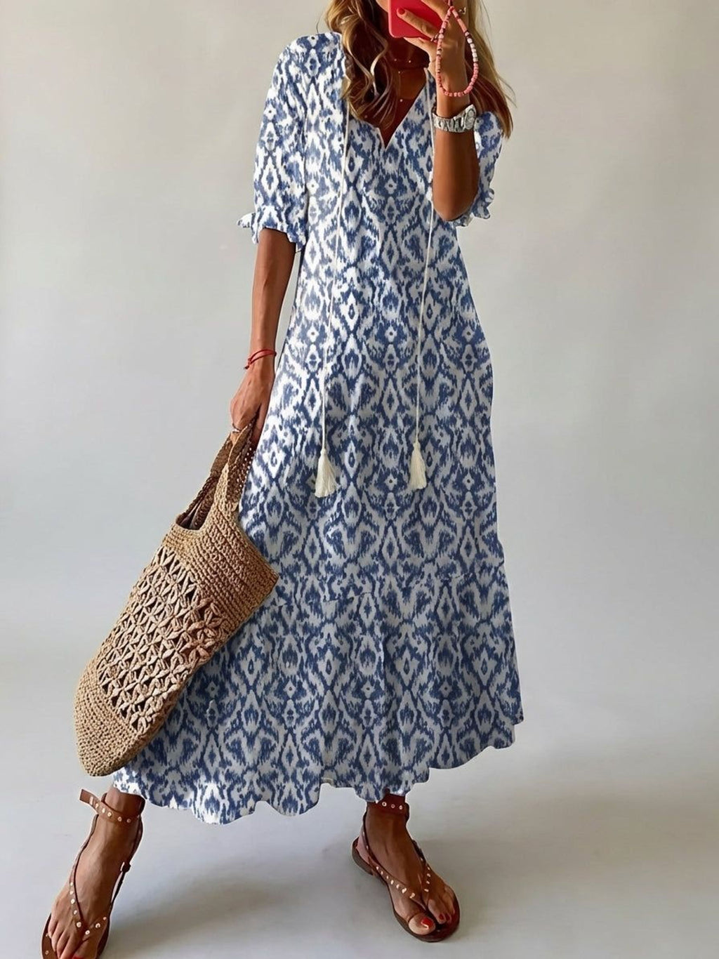 Clara Ventis | Women's Bohemian Maxi Dress