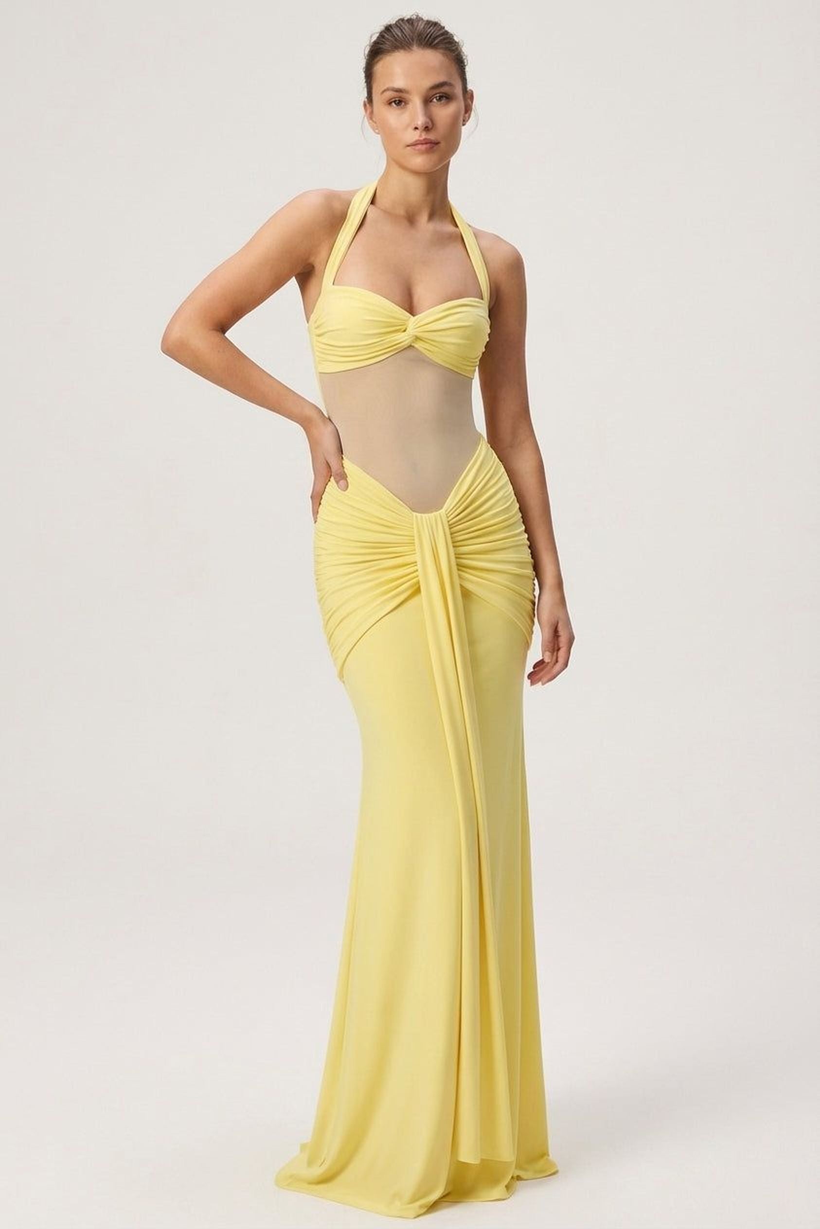 Elodie Vesper | Women's Halter Neck Maxi Dress