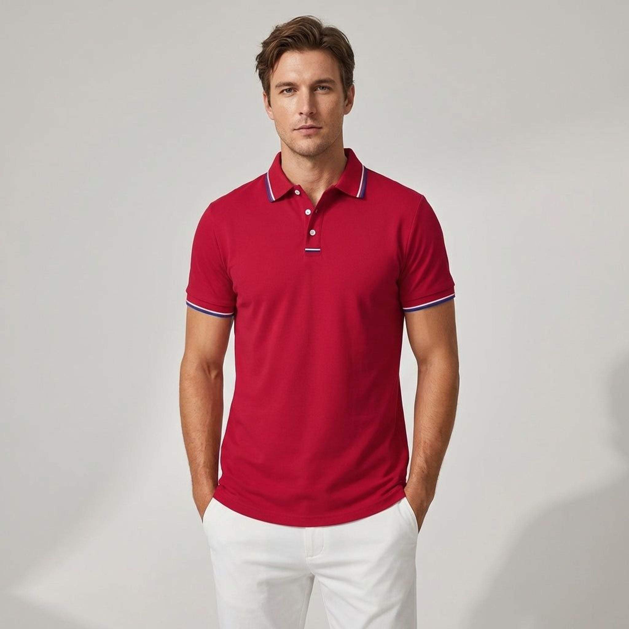 Luca Vire | Men's Short Sleeve Polo Shirt