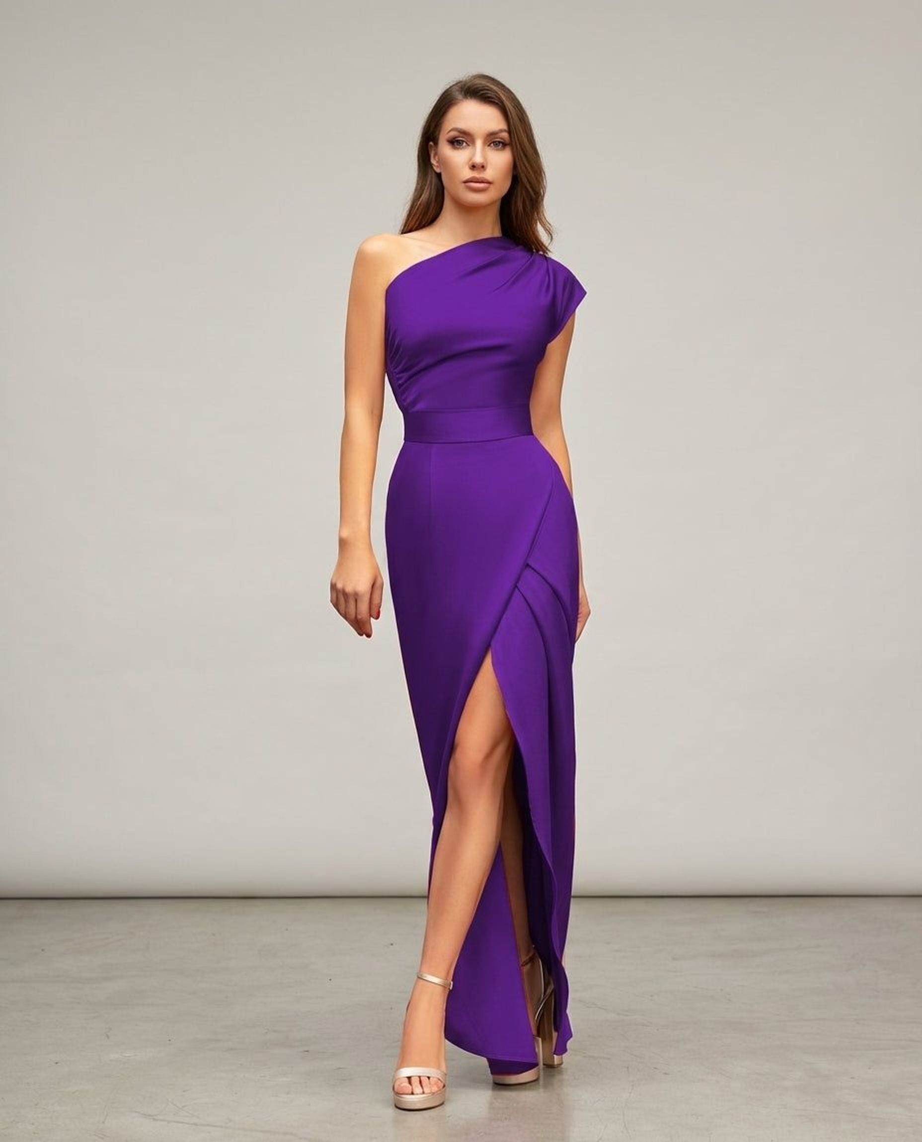 Elena Vire | Women's Elegant Asymmetrical Evening Dress