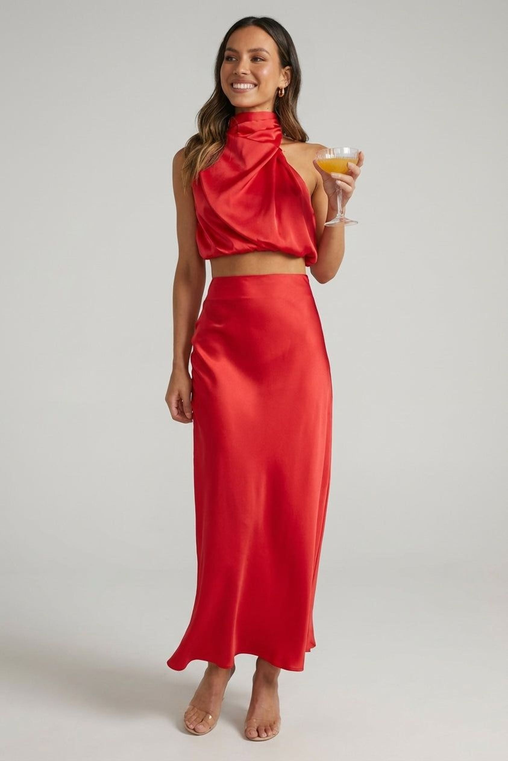 Céleste Vion | Women's Satin Evening Dress