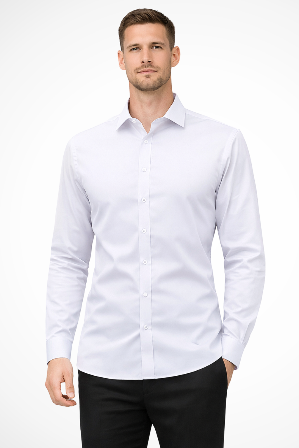 Luca Fynn | Men's Slim Fit Long Sleeve Shirt