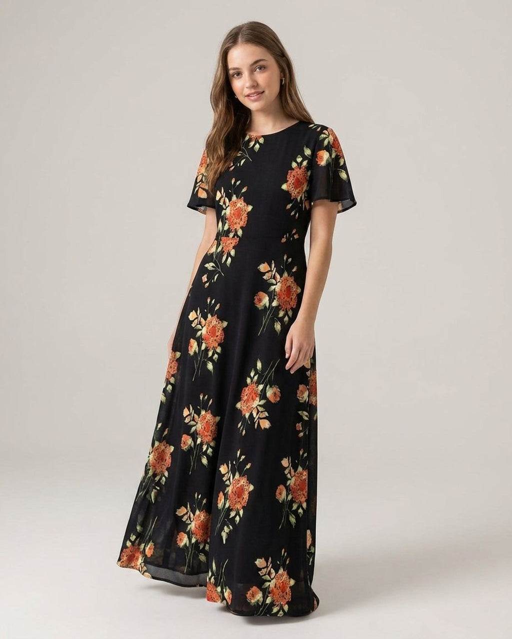 Elodie Vance | Women's Floral V Neck Blouse