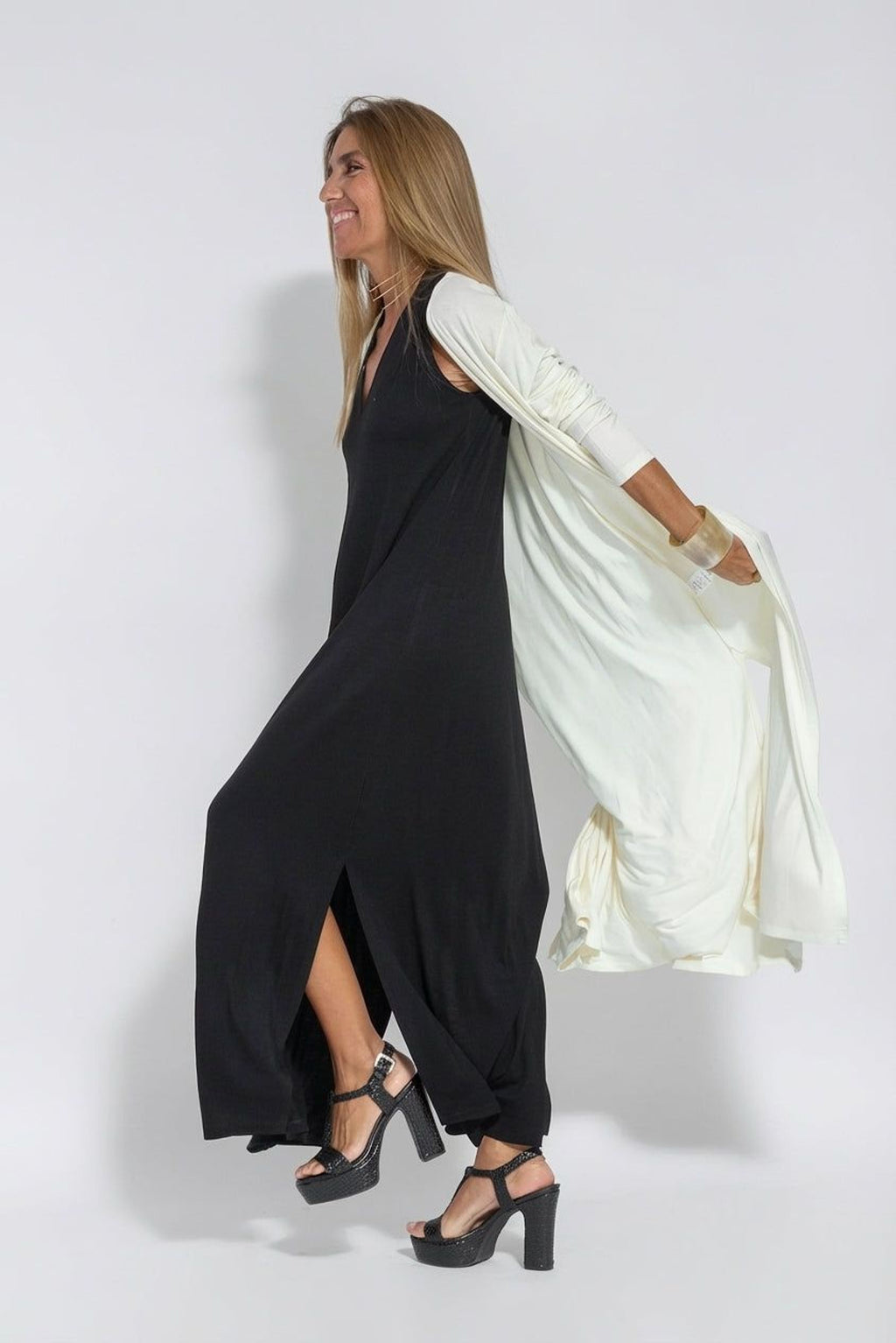 Mireille Vex | Women's Slimming Dress with Cardigan