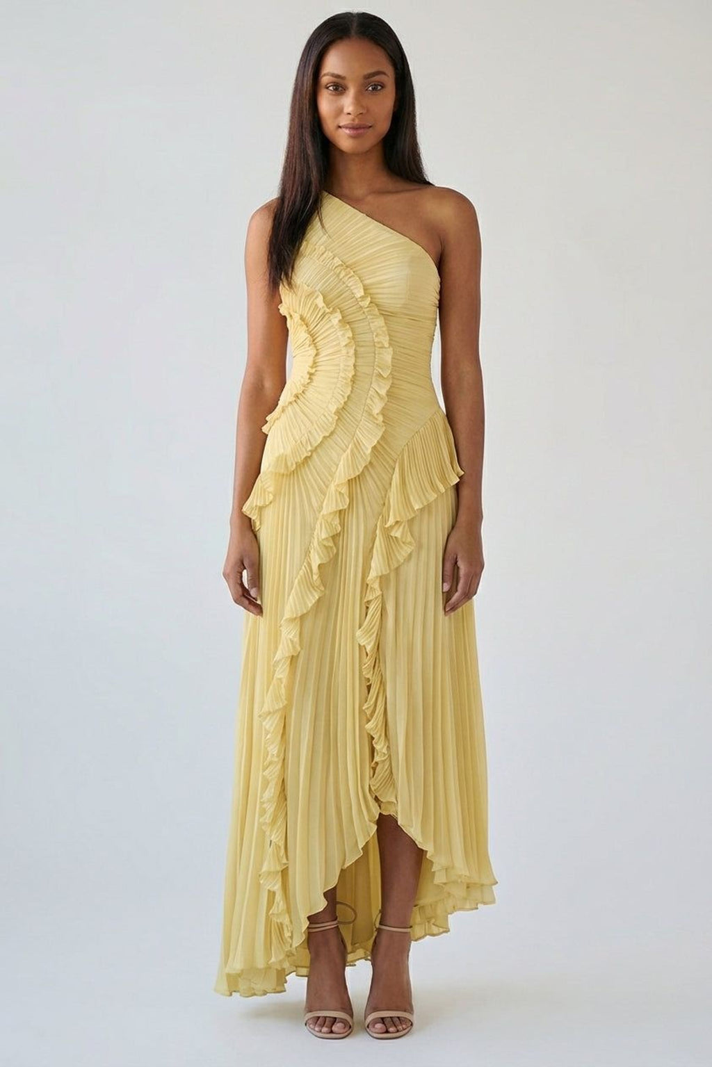 Elodie Varn | Women's Halter Ruffled Maxi Dress