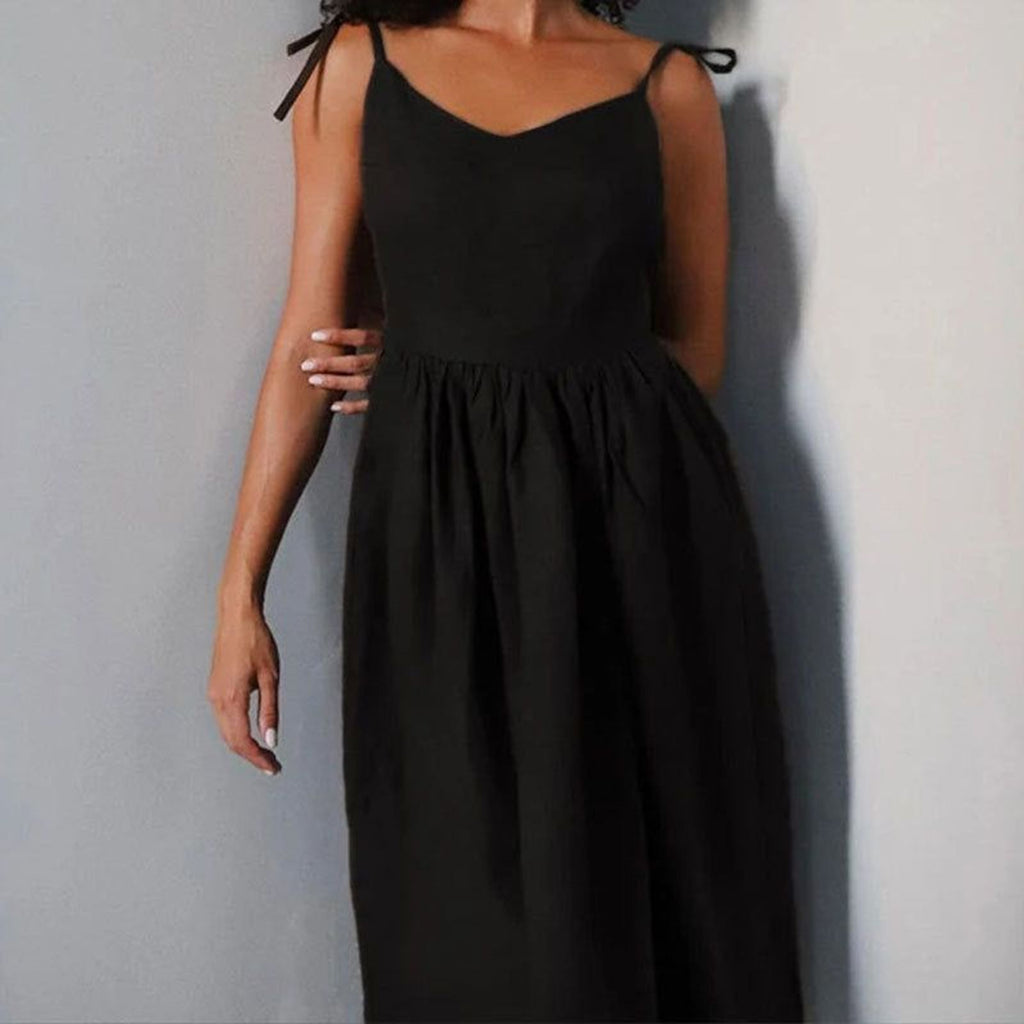 Celina Varn | Women's Linen Midi Dress