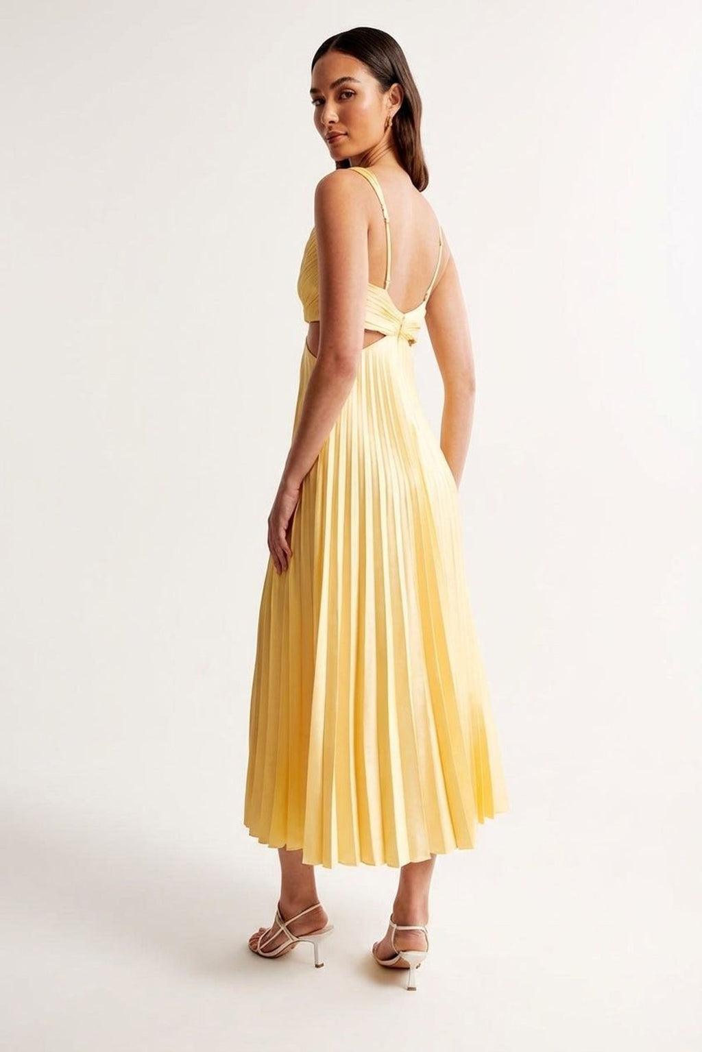 Mireille Voss | Women's Satin Pleated Evening Dress