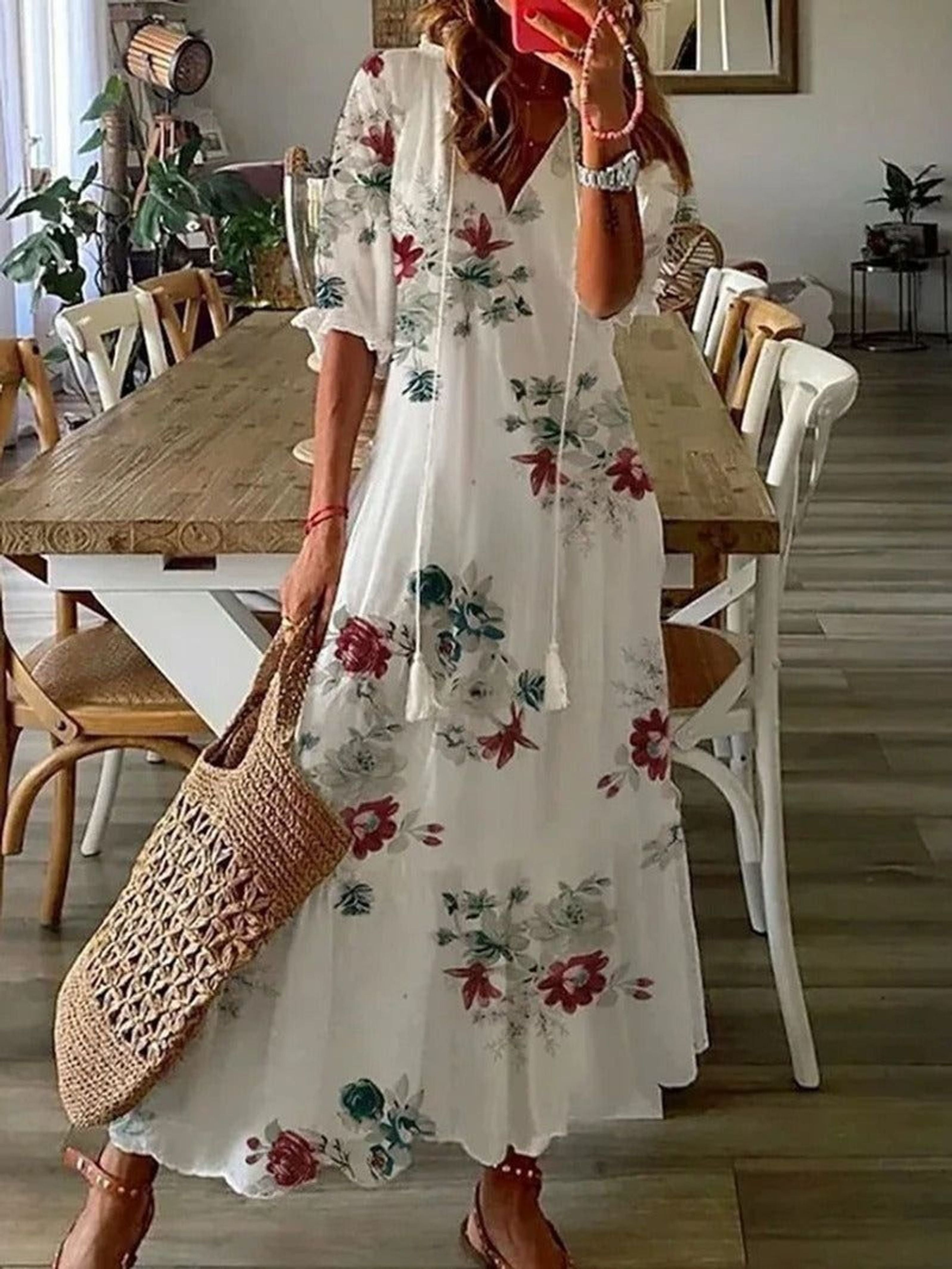 Clara Ventis | Women's Bohemian Maxi Dress