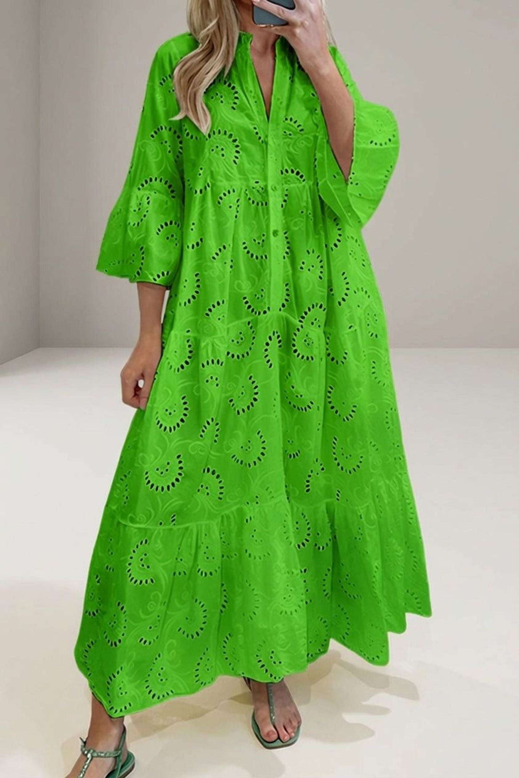 Amélie Voss | Women's Embroidered Maxi Dress