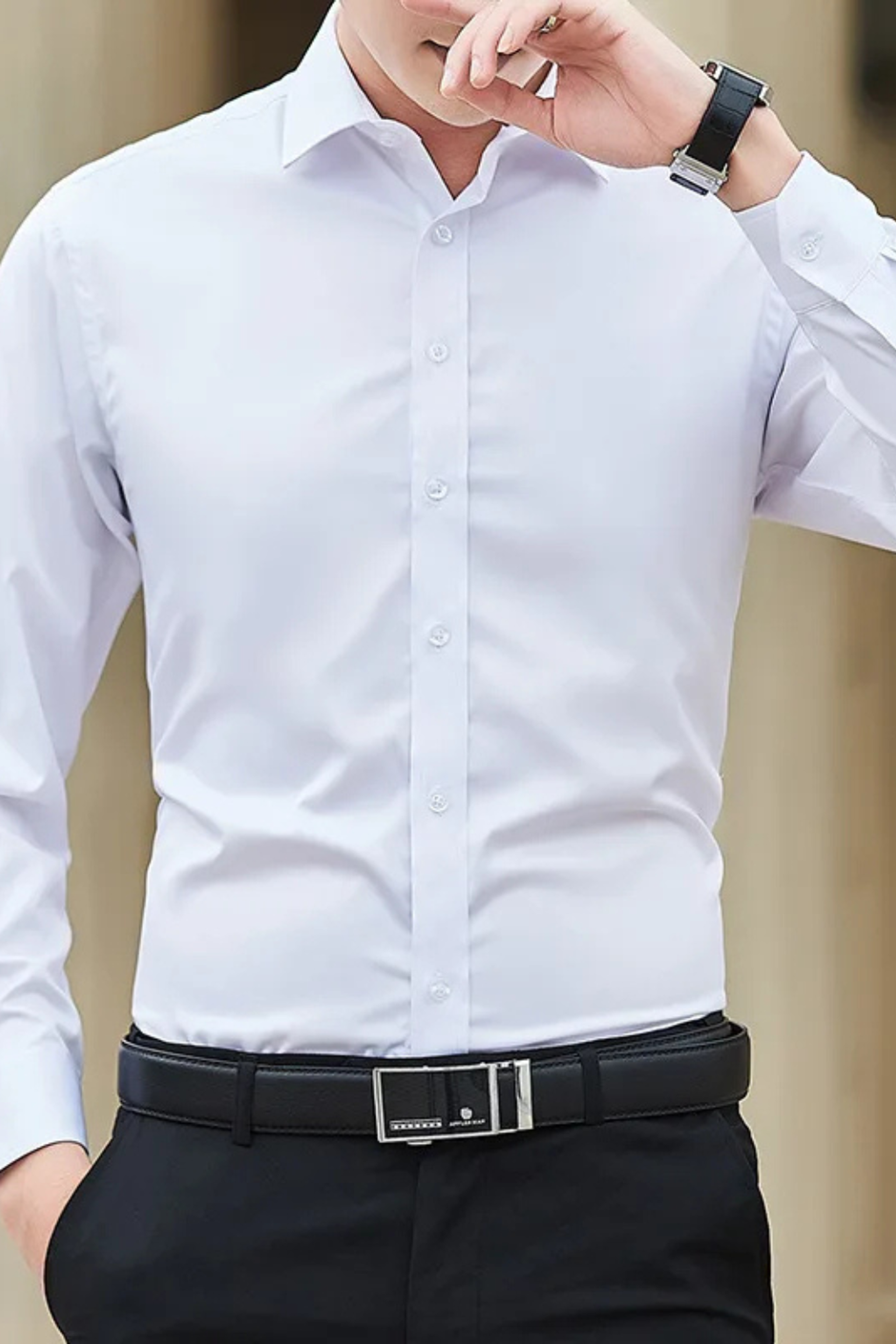 Luca Fynn | Men's Slim Fit Long Sleeve Shirt