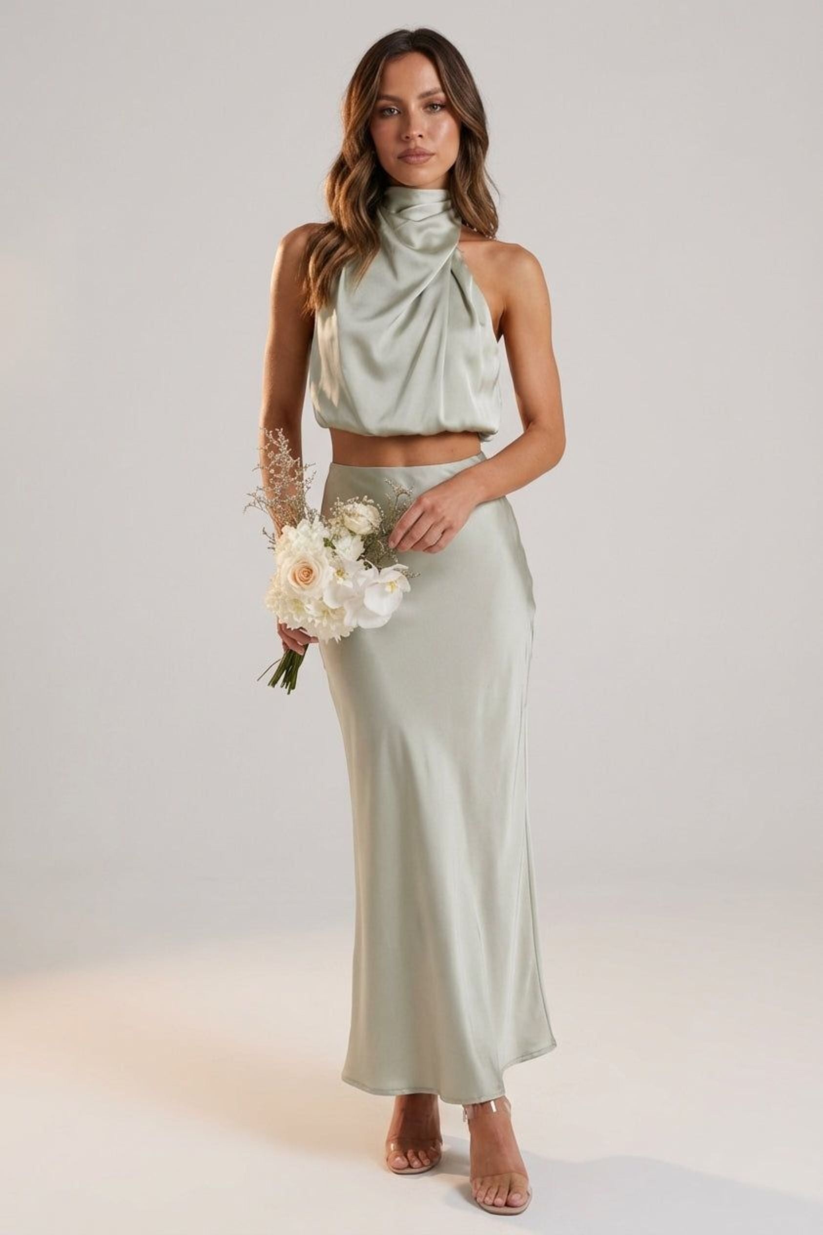 Céleste Vion | Women's Satin Evening Dress