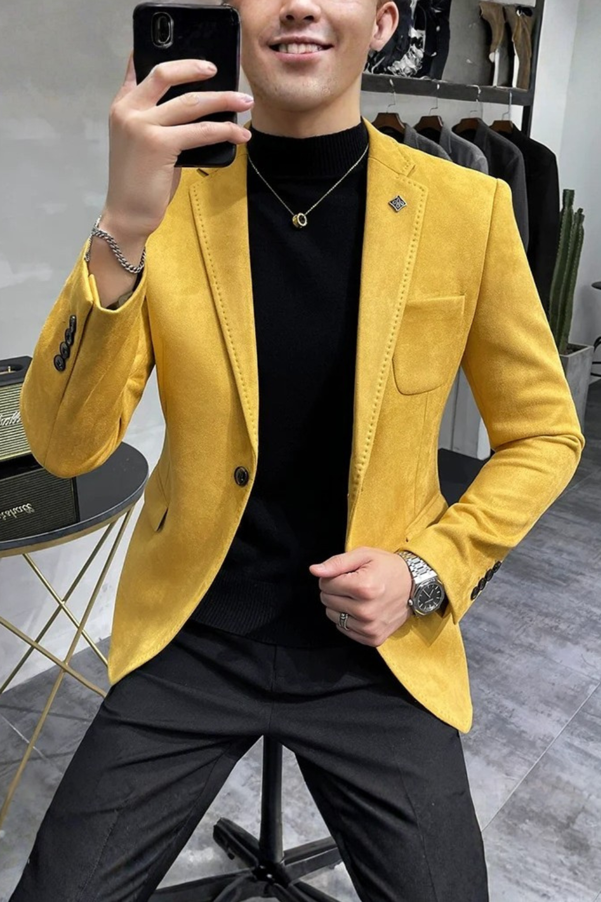 Rafael Vex | Men's Tailored Textured Blazer