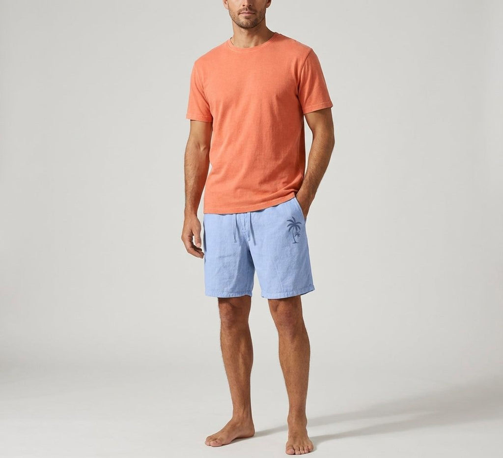 Elena Fray | Women's Summer Shorts with Palm Embroidery