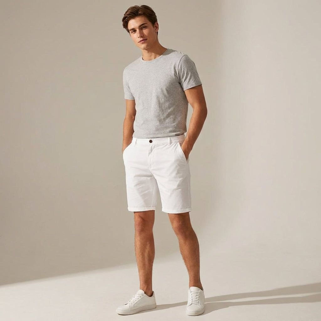 Lucien Brask | Men's Classic Casual Shorts with Stretch Waist